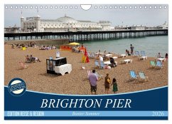 Brighton Pier Bunter Sommer (Wandkalender 2026 DIN A4 quer), CALVENDO Monatskalender