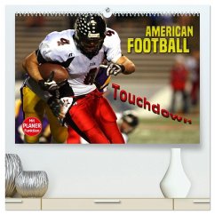 American Football - Touchdown (hochwertiger Premium Wandkalender 2026 DIN A2 quer), Kunstdruck in Hochglanz