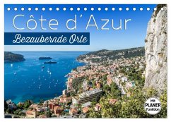 CÔTE D'AZUR Bezaubernde Orte (Tischkalender 2026 DIN A5 quer), CALVENDO Monatskalender CÔTE D'AZUR Bezaubernde Orte (Tischkalender 2026 DIN A5 quer), CALVENDO Monatskalender