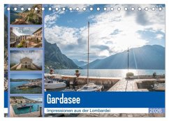 Gardasee - Impressionen aus der Lombardei (Tischkalender 2026 DIN A5 quer), CALVENDO Monatskalender Gardasee - Impressionen aus der Lombardei (Tischkalender 2026 DIN A5 quer), CALVENDO Monatskalender