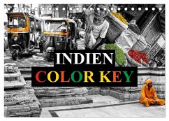 Indien Colorkey (Tischkalender 2026 DIN A5 quer), CALVENDO Monatskalender