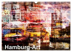 Hamburg-Art (Wandkalender 2026 DIN A3 quer), CALVENDO Monatskalender