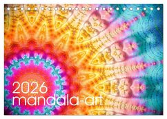 mandala-art (Tischkalender 2026 DIN A5 quer), CALVENDO Monatskalender