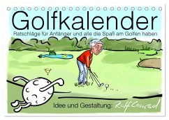 Cover Golfkalender für Anfänger und alle die Spaß am Golfen haben (Tischkalender 2026 DIN A5 quer), CALVENDO Monatskalender