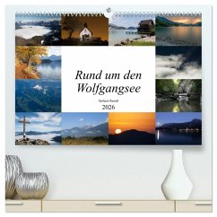 Rund um den Wolfgangsee (hochwertiger Premium Wandkalender 2026 DIN A2 quer), Kunstdruck in Hochglanz