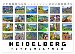 Cover Heidelberg Fotocollagen (Tischkalender 2026 DIN A5 quer), CALVENDO Monatskalender