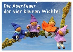 Cover Die Abenteuer der vier kleinen Wichtel (Wandkalender 2026 DIN A2 quer), CALVENDO Monatskalender