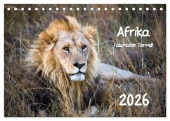 Afrika - Faszination Tierwelt (Tischkalender 2026 DIN A5 quer), CALVENDO Monatskalender Afrika - Faszination Tierwelt (Tischkalender 2026 DIN A5 quer), CALVENDO Monatskalender