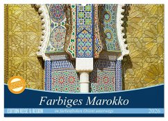 Cover Farbiges Marokko (Wandkalender 2026 DIN A2 quer), CALVENDO Monatskalender
