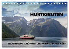 Hurtigruten - Bezaubernde Schönheit der norwegischen Küste (Tischkalender 2026 DIN A5 quer), CALVENDO Monatskalender