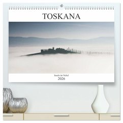 Toskana - Inseln im Nebel (hochwertiger Premium Wandkalender 2026 DIN A2 quer), Kunstdruck in Hochglanz Toskana - Inseln im Nebel (hochwertiger Premium Wandkalender 2026 DIN A2 quer), Kunstdruck in Hochglanz