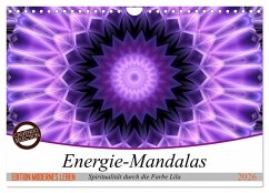 Cover Energie - Mandalas, Spiritualität durch die Farbe Lila (Wandkalender 2026 DIN A4 quer), CALVENDO Monatskalender