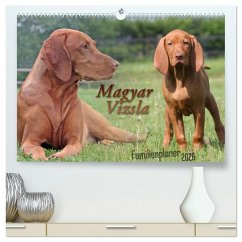 Cover Familienplaner - Magyar Vizsla (hochwertiger Premium Wandkalender 2026 DIN A2 quer), Kunstdruck in Hochglanz