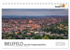 Cover BIELEFELD aus der Vogelperspektive (Tischkalender 2026 DIN A5 quer), CALVENDO Monatskalender