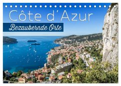 CÔTE D'AZUR Bezaubernde Orte (Tischkalender 2026 DIN A5 quer), CALVENDO Monatskalender