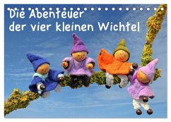 Cover Die Abenteuer der vier kleinen Wichtel (Tischkalender 2026 DIN A5 quer), CALVENDO Monatskalender