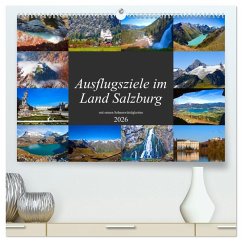 Cover Ausflugsziele im Land Salzburg (hochwertiger Premium Wandkalender 2026 DIN A2 quer), Kunstdruck in Hochglanz
