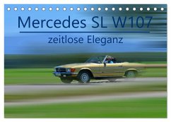 Mercedes SL W107 - zeitlose Eleganz (Tischkalender 2026 DIN A5 quer), CALVENDO Monatskalender