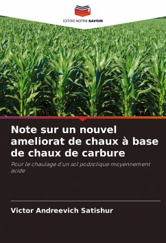 Cover Note sur un nouvel ameliorat de chaux à base de chaux de carbure