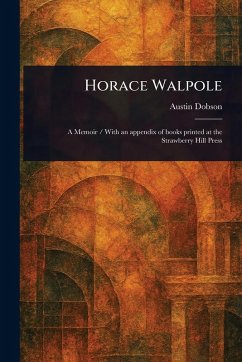 Cover Horace Walpole