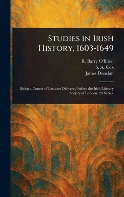 Cover Studies in Irish History, 1603-1649