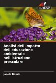 Analisi dell'impatto dell'educazione ambientale nell'istruzione prescolare Analisi dell'impatto dell'educazione ambientale nell'istruzione prescolare