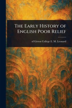Cover The Early History of English Poor Relief