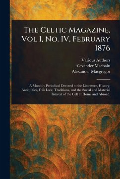 Cover The Celtic Magazine, Vol I, No. IV, February 1876