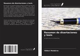 Resumen de disertaciones y tesis Resumen de disertaciones y tesis