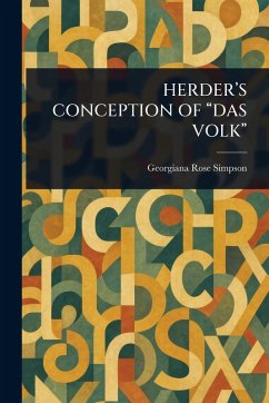 Herder's Conception of 