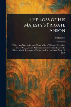 Cover The Loss of His Majesty's Frigate Anson