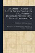 A Complete Classified List of Books,... - Bild 1