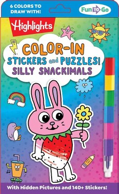 Cover Color-In Stickers and Puzzles! Silly Snackimals