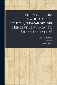 Encyclopædia Britannica, 11th Edition, 