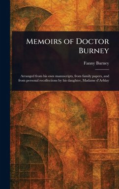 Cover Memoirs of Doctor Burney