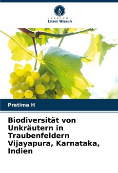 Cover Biodiversität von Unkräutern in Traubenfeldern Vijayapura, Karnataka, Indien