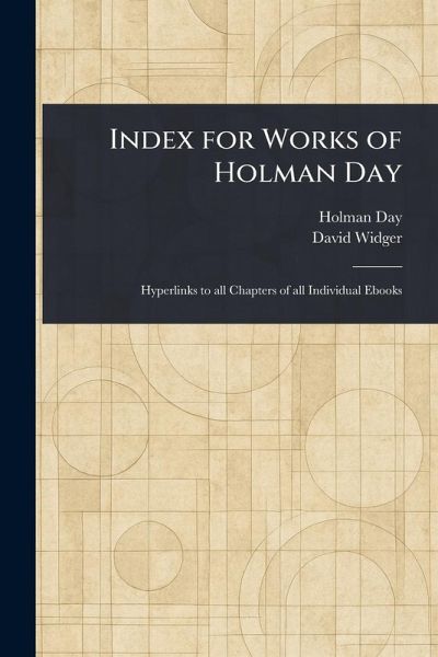 Index for Works of Holman Day