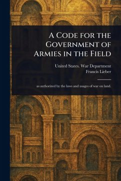 Cover A Code for the Government of Armies in the Field