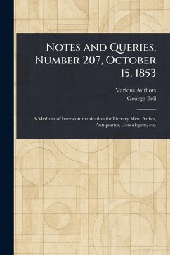 Notes and Queries, Number 207, October 15, 1853 - Various; Bell, George