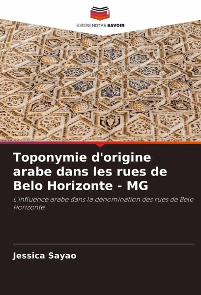 Toponymie d'origine arabe dans les rues de Belo Horizonte - MG