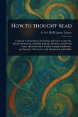 How to Thought-read How to Thought-read