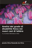 Analisi del grado di disabilità fisica nei nuovi casi di lebbra