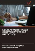 SYSTEM WERYFIKACJI CERTYFIKATÓW DLA INSTYTUCJI