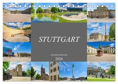 Stuttgart Stadtrundgang (Tischkalender 2026 DIN A5 quer), CALVENDO Monatskalender Stuttgart Stadtrundgang (Tischkalender 2026 DIN A5 quer), CALVENDO Monatskalender