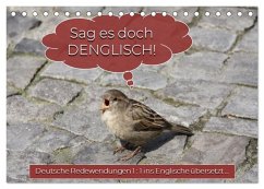 Cover Sag es doch DENGLISCH (Tischkalender 2026 DIN A5 quer), CALVENDO Monatskalender