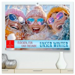 Cover Unser Winter - Flocken, Fun und Freunde (hochwertiger Premium Wandkalender 2026 DIN A2 quer), Kunstdruck in Hochglanz