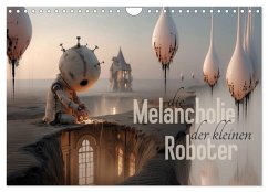 Die Melancholie der kleinen Roboter (Wandkalender 2026 DIN A4 quer), CALVENDO Monatskalender