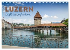 LUZERN Idyllische Impressionen (Wandkalender 2026 DIN A3 quer), CALVENDO Monatskalender