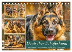 Deutscher Schäferhund. Familienheld, Sportskanone und loyaler Diensthund (Tischkalender 2026 DIN A5 quer), CALVENDO Monatskalender