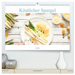 Köstlicher Spargel (hochwertiger Premium Wandkalender 2026 DIN A2 quer), Kunstdruck in Hochglanz Köstlicher Spargel (hochwertiger Premium Wandkalender 2026 DIN A2 quer), Kunstdruck in Hochglanz
